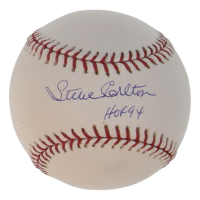 Steve Carlton Signed OML Baseball Inscribed "HOF 94" (JSA) at PristineAuction.com