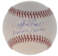 Rafael Palmeiro Signed OML Baseball Inscribed "3020 Hits / 569 HRs" (JSA) at PristineAuction.com