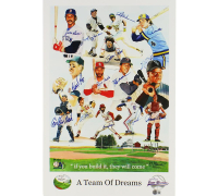 "A Team of Dreams" 16x20 Photo Signed By (16) with Jim Rice, Reggie Jackson, Rickey Henderson (Beckett) at PristineAuction.com