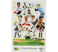 "A Team of Dreams" 16x20 Photo Signed By (16) with Jim Rice, Reggie Jackson, Rickey Henderson (Beckett) at PristineAuction.com