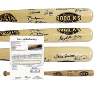 3000 K's Cooperstown Baseball Bat Signed By (8) with Bob Gibson, Steve Carlton, Phil Niekro (JSA) at PristineAuction.com