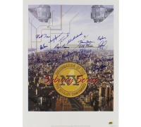 Mets "Subway Series" 18x24 Lithograph Signed By (17) with Ralph Branca, Monte Irvin, Daryl Spencer (MAB) at PristineAuction.com