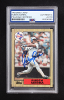 Ruben Sierra Signed 1987 Topps #261 RC (PSA Authentic) at PristineAuction.com