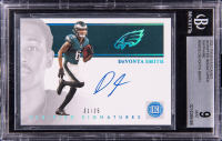 Devonta Smith 2021 Panini Encased Scripted Signatures Sapphire #SSDS #31/35 (BGS 9) at PristineAuction.com