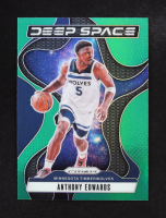 Anthony Edwards 2024-25 Panini Prizm Deep Space Prizms Green #3 at PristineAuction.com