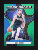 Luka Doncic 2024-25 Panini Prizm Deep Space Prizms Green #4 at PristineAuction.com
