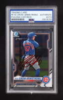 Pete Crow-Armstrong Signed 2021 Bowman Chrome Draft #BDC12 RC (PSA Authentic) at PristineAuction.com