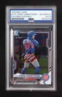 Pete Crow-Armstrong Signed 2021 Bowman Chrome Draft #BDC12 RC (PSA Authentic) at PristineAuction.com