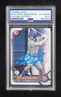 Pete Crow-Armstrong Signed 2022 Bowman 1st Edition #BPPF102 RC (PSA Authentic) at PristineAuction.com