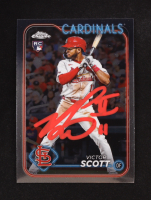 Victor Scott Signed 2024 Topps Chrome #251 RC (Beckett) at PristineAuction.com