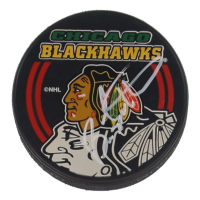 Brian Sutter Signed Blackhawks Logo Hockey Puck (Beckett) at PristineAuction.com