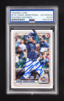 Pete Crow-Armstrong Signed 2020 Bowman Draft #BD72 RC (PSA Authentic) at PristineAuction.com