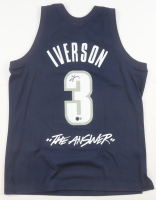 Allen Iverson Signed Georgetown Hoyas Mitchell & Ness Authentic Jersey (Beckett) at PristineAuction.com