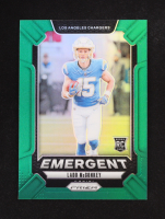 Ladd McConkey 2024 Panini Prizm Emergent Prizms Green #13 RC at PristineAuction.com