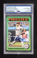 Orion Kerkering Signed 2024 Topps Heritage #669 RC (PSA Authentic) at PristineAuction.com