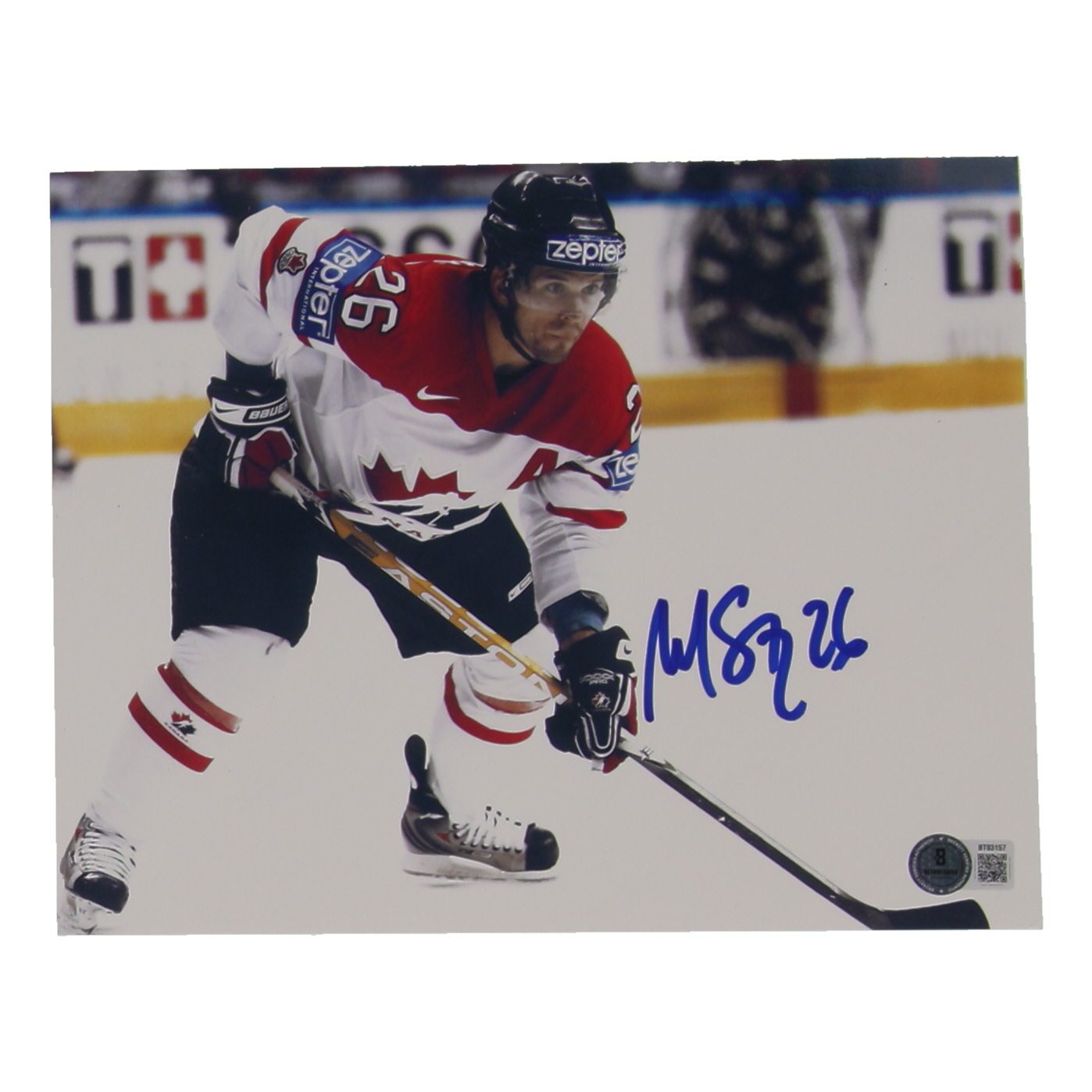 Martin St. Louis Signed Team Canada 8x10 Photo (Beckett) at PristineAuction.com Martin St. Louis Signed Team Canada 8x10 Photo (Beckett) at PristineAuction.com