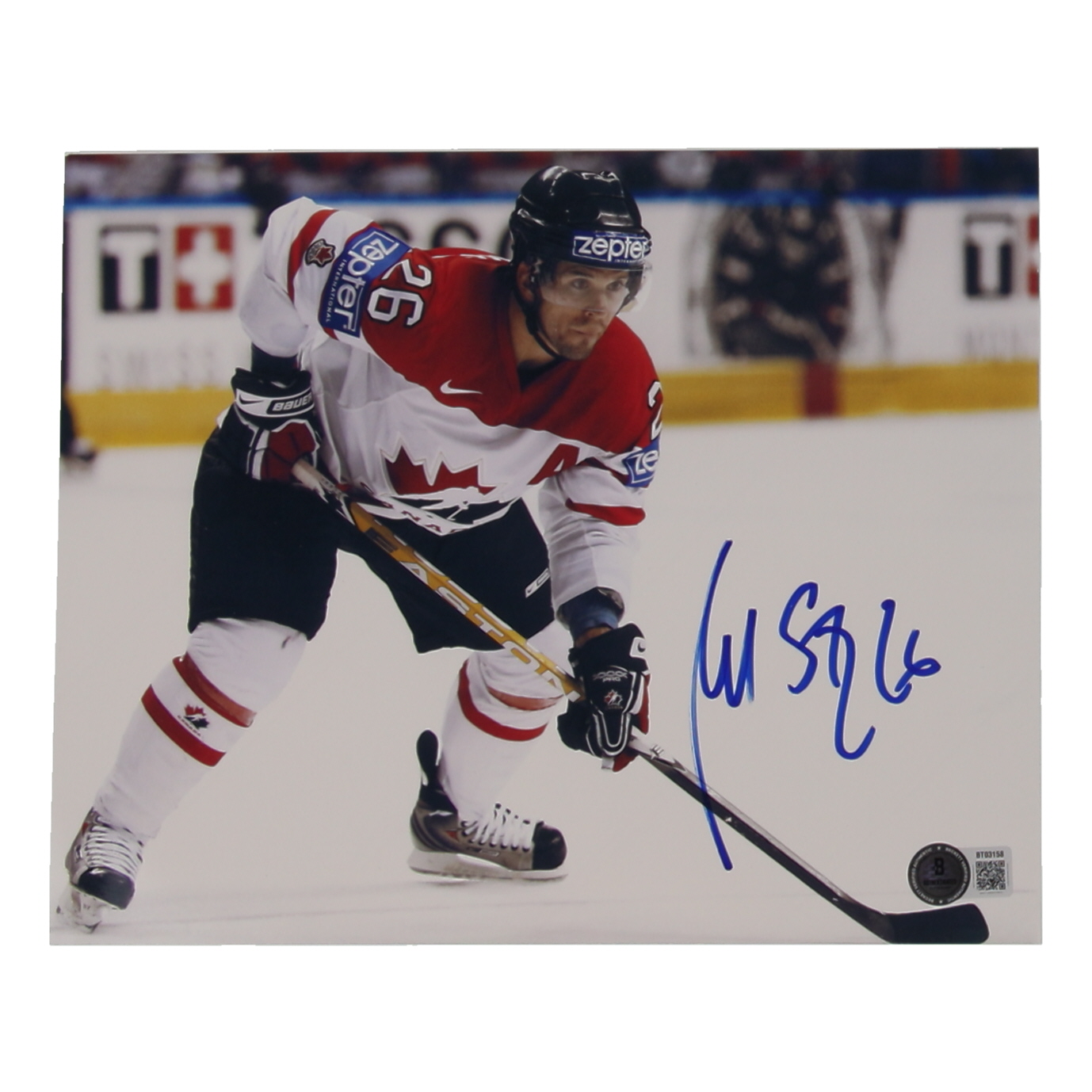Martin St. Louis Signed Team Canada 8x10 Photo (Beckett) at PristineAuction.com Martin St. Louis Signed Team Canada 8x10 Photo (Beckett) at PristineAuction.com