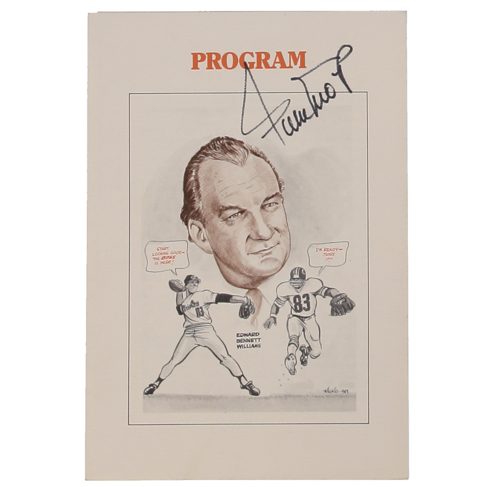 Sports Greats June 12, 1983 Event Program Signed by Willie Mays, Joe Greene, Sonny Jergensen, Wesley Walker (PSA) at PristineAuction.com