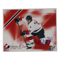 Martin St. Louis Signed Team Canada 8x10 Photo (Beckett) at PristineAuction.com