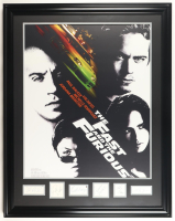 "The Fast And The Furious" Custom Framed Multi-Cut Display Signed By (6) with Paul Walker, Vin Diesel, Michelle Rodriguez, Jordana Brewster (Beckett) at PristineAuction.com