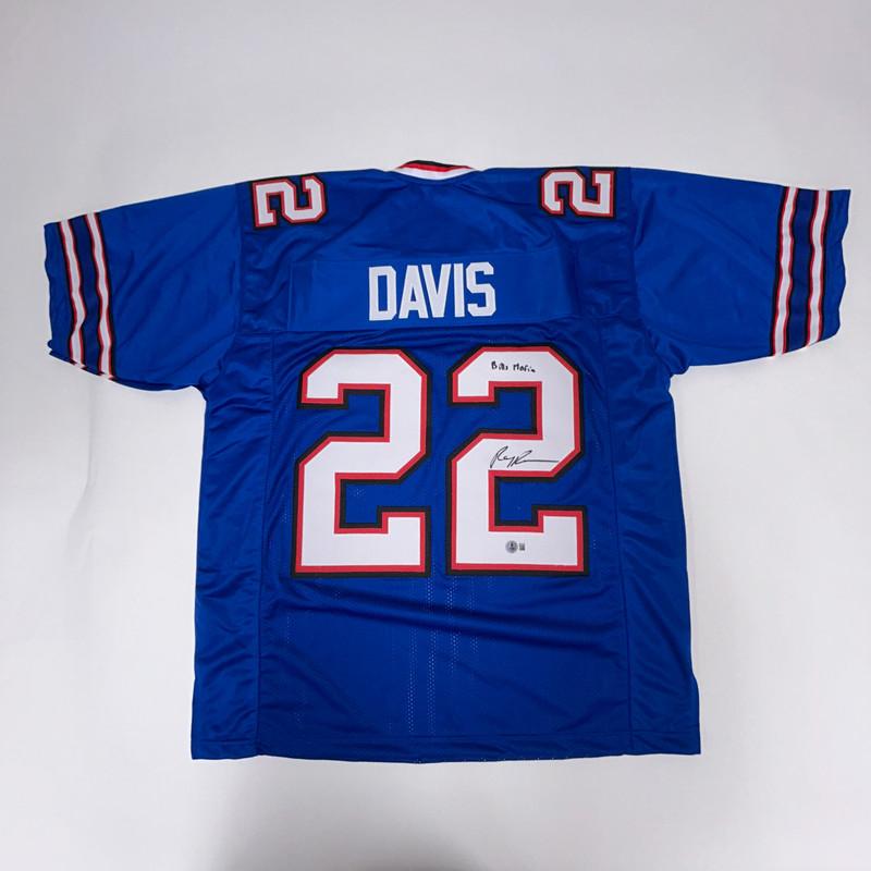 Ray Davis Signed Jersey Inscribed "Bills Mafia" (Beckett) at PristineAuction.com Ray Davis Signed Jersey Inscribed "Bills Mafia" (Beckett) at PristineAuction.com