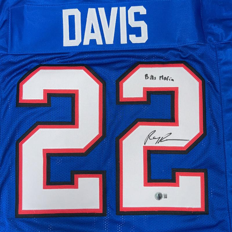 Ray Davis Signed Jersey Inscribed "Bills Mafia" (Beckett) at PristineAuction.com Ray Davis Signed Jersey Inscribed "Bills Mafia" (Beckett) at PristineAuction.com
