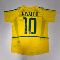 Rivaldo Ferreira Signed Brazil National Football Team Nike Authentic Jersey (Beckett) at PristineAuction.com