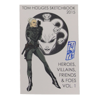 Tom Hodges - "Heroes, Villains, Friends & Foes - Vol. 1" - Signed Sketch Book (PA) at PristineAuction.com