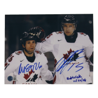 Dany Heatley & Martin St. Louis Signed Team Canada 8x10 Photo Inscribed "Hat Trick 10/26/06" (Beckett) at PristineAuction.com