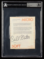 Bill Gates Signed 1976 Microsoft Computer Hobbyist Open Letter (Beckett) at PristineAuction.com