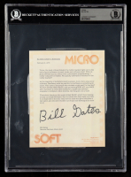 Bill Gates Signed 1976 Microsoft Computer Hobbyist Open Letter (Beckett) at PristineAuction.com