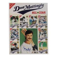 Don Mattingly Signed 1989 Topps Nabisco Ritz Don Mattingly All Star Uncut Baseball Card Sheet (JSA) at PristineAuction.com