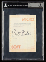 Bill Gates Signed 1976 Microsoft Computer Hobbyist Open Letter (Beckett) at PristineAuction.com
