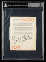 Bill Gates Signed 1976 Microsoft Computer Hobbyist Open Letter (Beckett) at PristineAuction.com