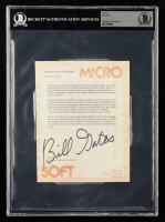 Bill Gates Signed 1976 Microsoft Computer Hobbyist Open Letter (Beckett) at PristineAuction.com