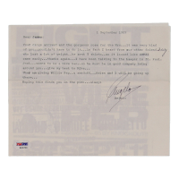 Angelo Dundee Signed 1989 Typewritten Letter on Personal Stationary (PSA) at PristineAuction.com