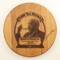 Julian P. Van Winkle III Signed LE Pappy Van Winkle Bourbon Barrel Head (Beckett) at PristineAuction.com