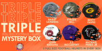 TRIPLE Full Size Football Helmet Signed Mystery Box –  SPECIALTY EDITION - Series 7 (Limited to 80) - Schwartz Sports at PristineAuction.com