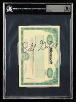 Bill Gates Signed Microsoft Stock Certificate Print (Beckett) at PristineAuction.com