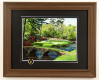 "The 12th Hole at Augusta National Golf Course" Custom Framed Photo Display with Official Masters Tournament Pin at PristineAuction.com