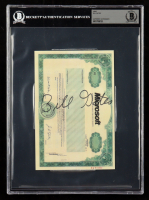Bill Gates Signed Microsoft Stock Certificate Print (Beckett) at PristineAuction.com