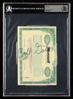 Bill Gates Signed Microsoft Stock Certificate Print (Beckett) at PristineAuction.com