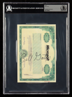 Bill Gates Signed Microsoft Stock Certificate Print (Beckett) at PristineAuction.com