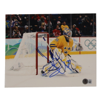 Henrik Lundqvist Signed Team Sweden 8x10 Photo (Beckett) at PristineAuction.com