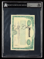 Bill Gates Signed Microsoft Stock Certificate Print (Beckett) at PristineAuction.com