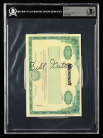 Bill Gates Signed Microsoft Stock Certificate Print (Beckett) at PristineAuction.com