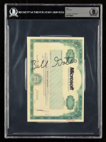 Bill Gates Signed Microsoft Stock Certificate Print (Beckett) at PristineAuction.com