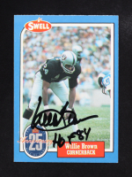Willie Brown Signed 1988 Swell Football Greats #35 Inscribed "HOF 84" (Beckett) at PristineAuction.com