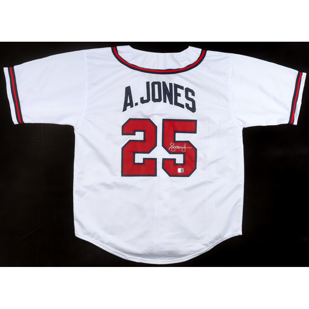 Andruw Jones Signed Jersey (Wilder Side of Sports) at PristineAuction.com