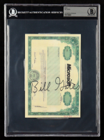 Bill Gates Signed Microsoft Stock Certificate Print (Beckett) at PristineAuction.com